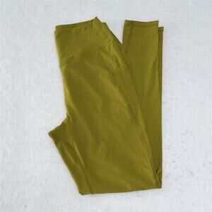 Buffbunny Olive Green Ankle Leggings Women's M High Rise with Pockets